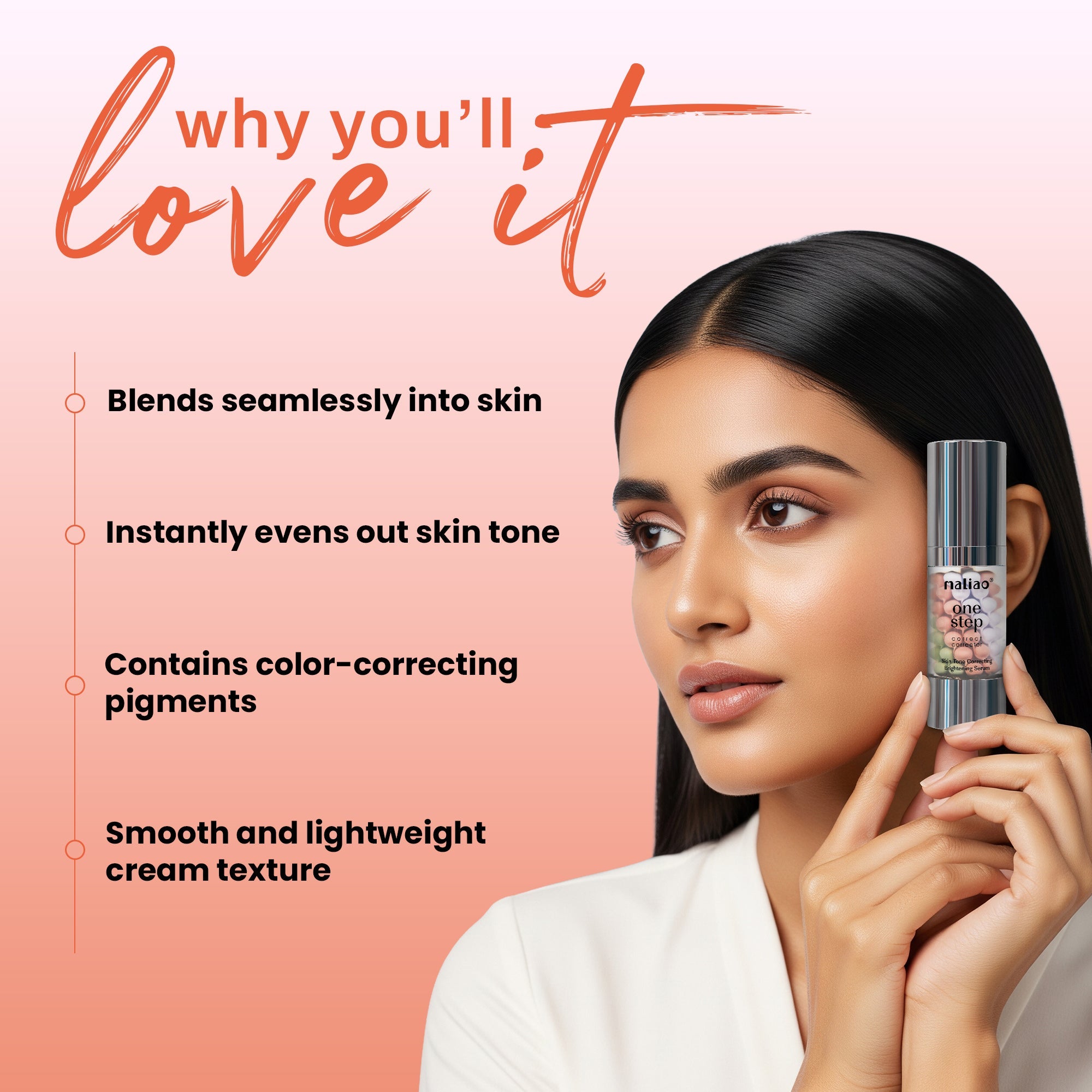 Maliao One Step Correct Corrector Serum Face